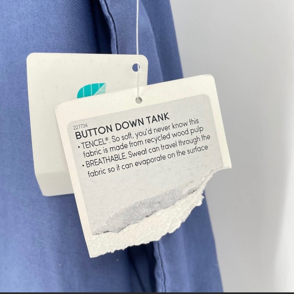 Athleta Tencel Basic Tank Top Collared Size Mediu… - image 3